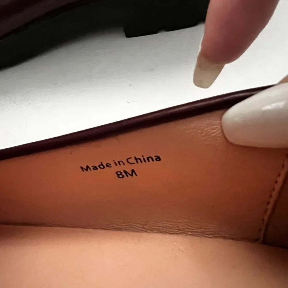 Kate Spade NY Burgundy Leather Oxford Loafers